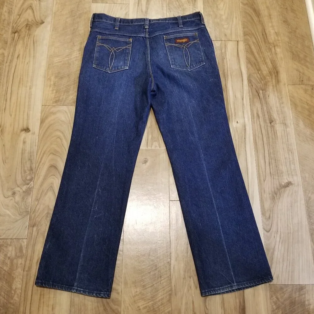 RARE Wrangler Cowboy Dress Jeans 36x30 Mens 80s Vintage